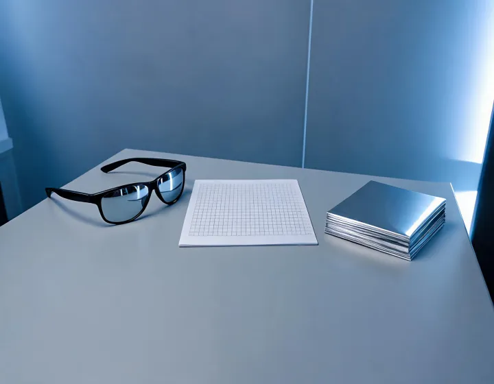 Mirrored sunglasses specification sketch for factory quote comparison